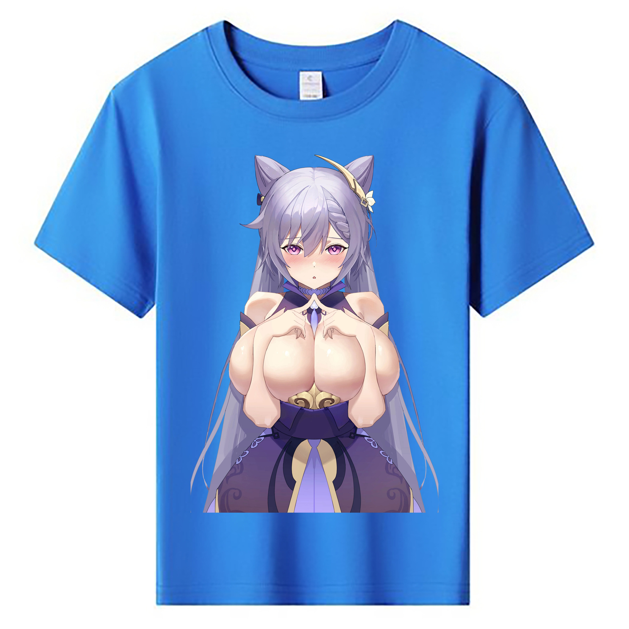 げんし神 刻晴 こくせい genshin Kokusei 綿100％キッズTシャツ（フロントプリント）